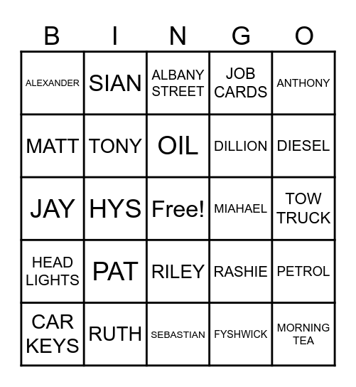 MERRY CHRISTMAS Bingo Card