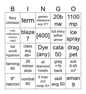 sdcw bingo Card