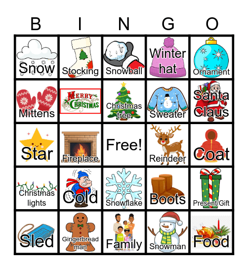 SPARKLE✨ & SNOWFLAKES❄️ Bingo Card