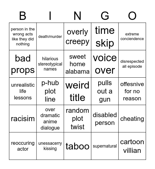 Tommorrow's Teaching Bingo Card