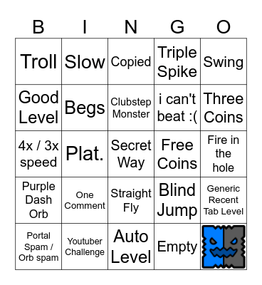 RECENT TAB!!! Bingo Card