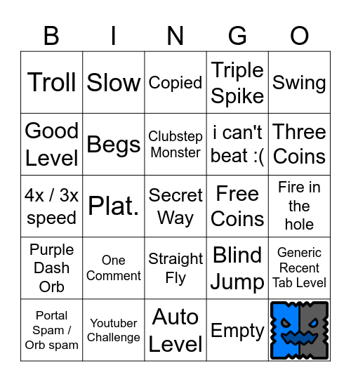 RECENT TAB!!! Bingo Card