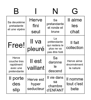 Herve Bingo Card