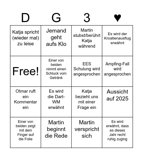 Weihnachtsfeierbingo 2025 Bingo Card