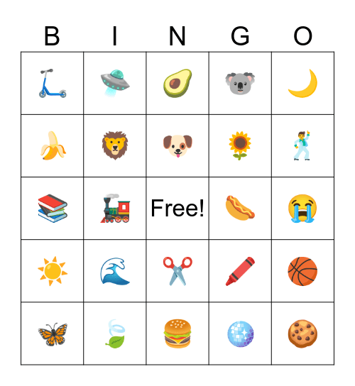 PJ and Pancake Day Bingo Card