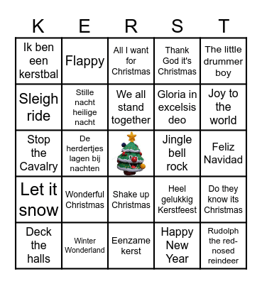 Kerstbingo NOF Bingo Card