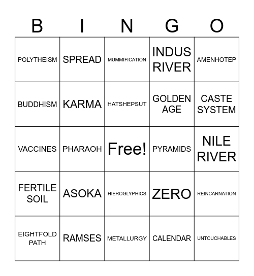 WH QUARTERLY BINGO Card