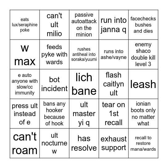 sona player 2024 Bingo Card