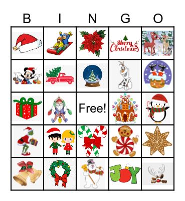 Christmas Bingo Card