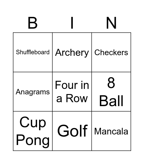 Burks Bingo Bet Bingo Card