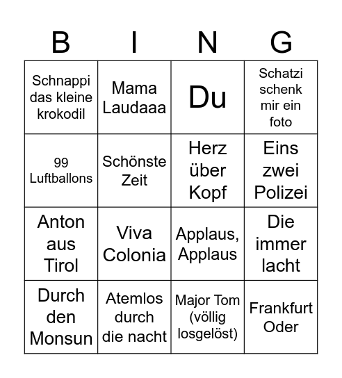 Deutsches Calvijn-Bingo Card