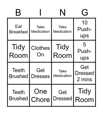 Weston BINGO Card