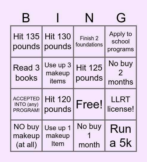 Jan-June Bingo Card Bingo Card