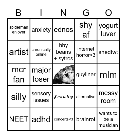 dollys bingo>_< Bingo Card