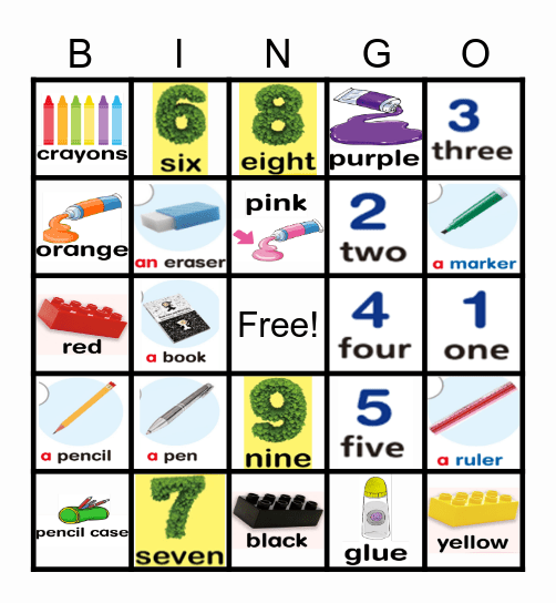 REVIEW Bingo Card