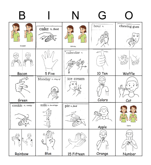 ASL BINGO Card