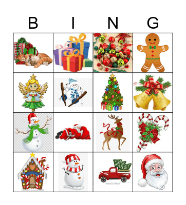 Christmas Bingo Card