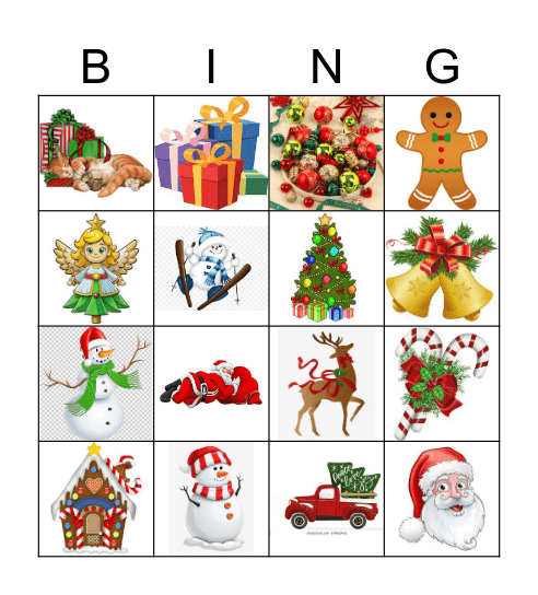 Christmas Bingo Card