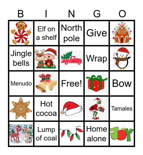 Christmas Bingo Card