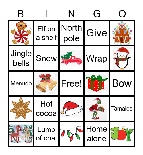 Christmas Bingo Card