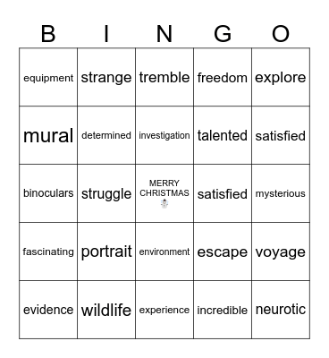 SA BINGO 🥶 Bingo Card