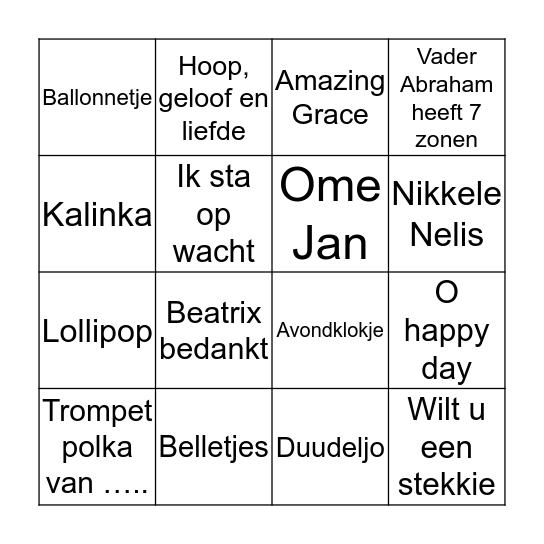 STM DGH 9 september Bingo Card