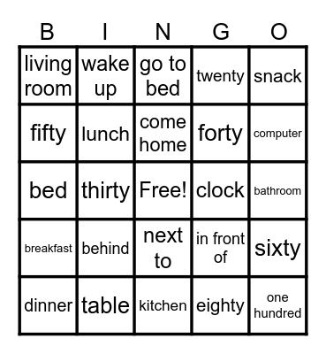 MS. NGOC'S CLASS Bingo Card