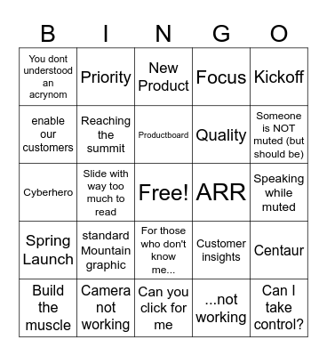 PD Heartbeat Bingo Card