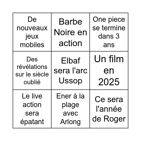 Bingo Card