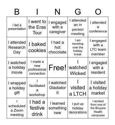 Ontario CLRI BINGO Card