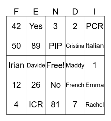 HR Breakfast Bingo Card