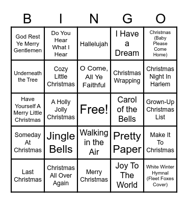 Christmas Mix Vol.1 Bingo Card
