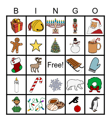 Holiday BINGO Card