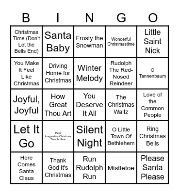 Christmas Mix Vol.2 Bingo Card
