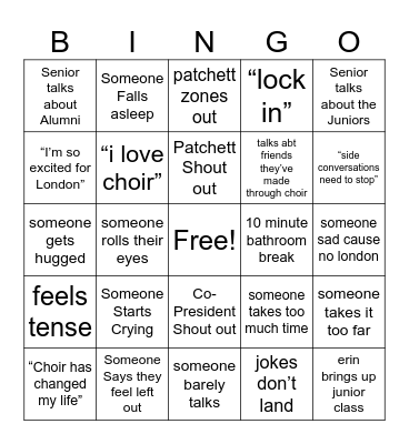 CV Circle Bingo Card