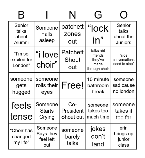 CV Circle Bingo Card