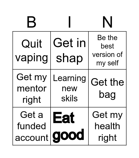 2025 taks Bingo Card