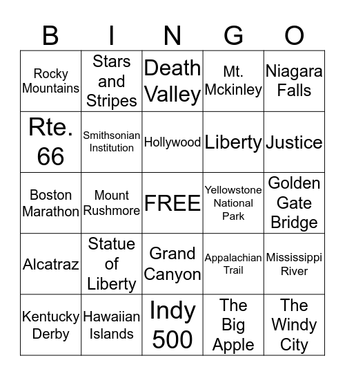 Americaopoly Brenner Bingo!! Bingo Card