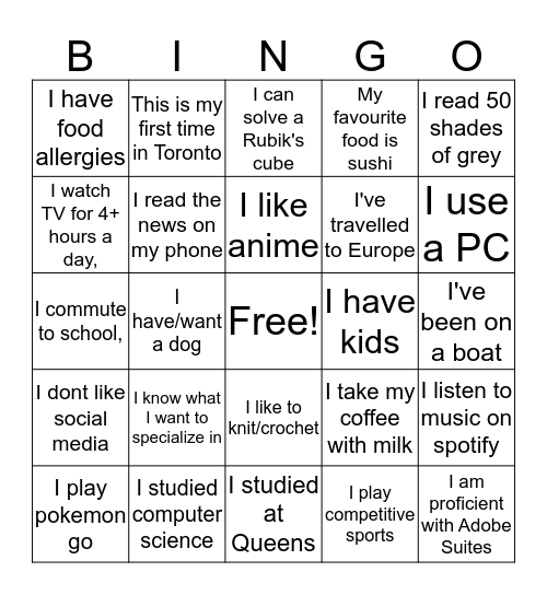 MDM 4.0 Bingo Card