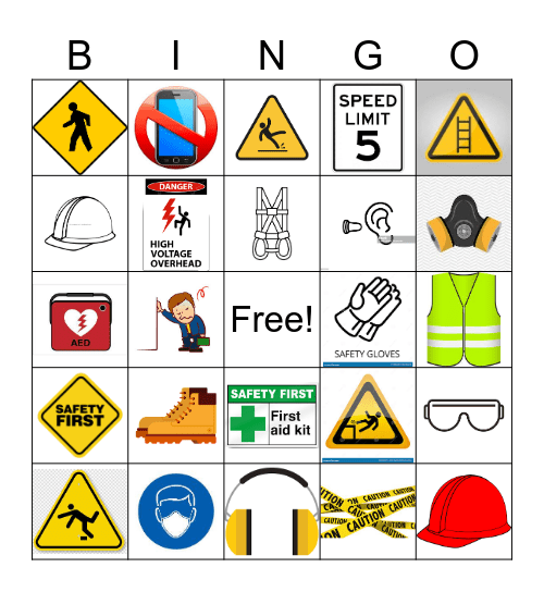 safety bingo Card