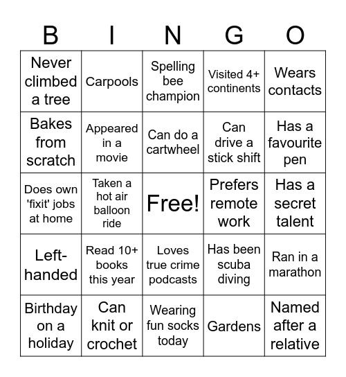 POGCE 2024 Bingo Card