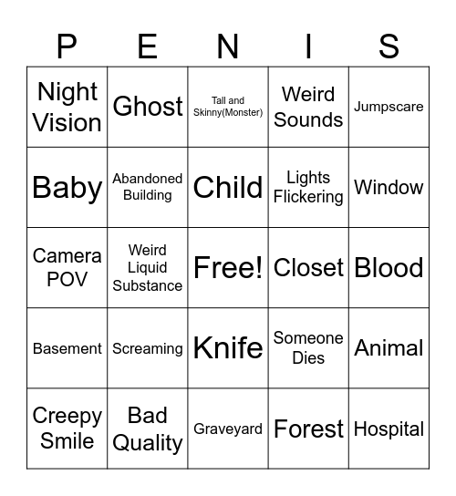 Benjamin kissing philetus Bingo Card