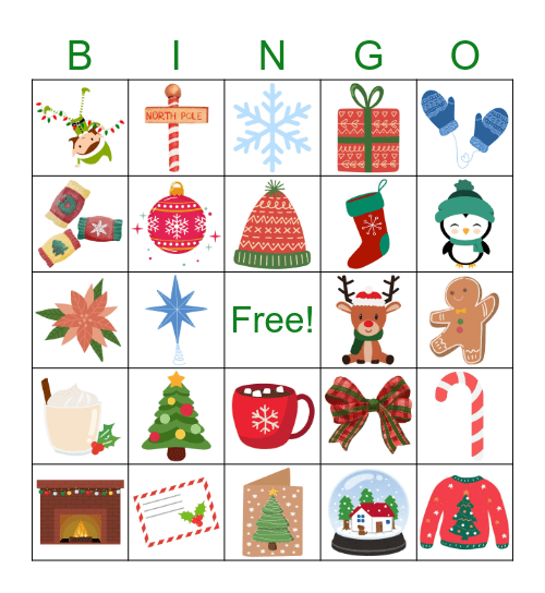 Holiday Bingo Card
