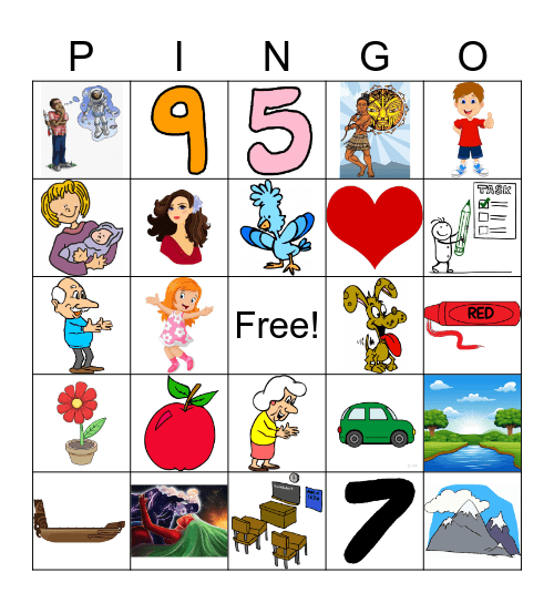 Te Reo Māori Bingo Card