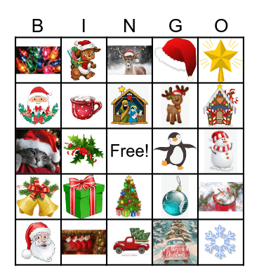 Student Council Christmas Bingo Card