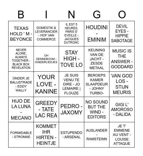 KERST 2025 Bingo Card