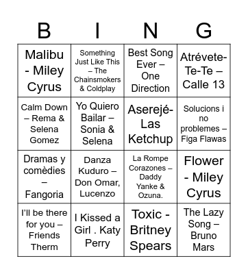 Garrins i Garrines Bingo Card