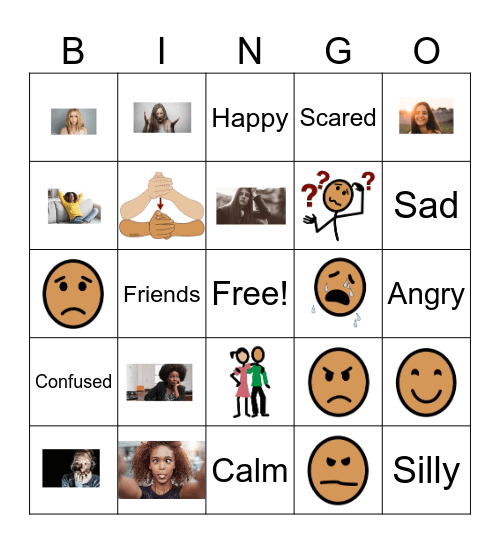 Feelings Bingo Card