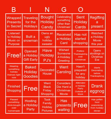 CLEARSTAR BINGO Card