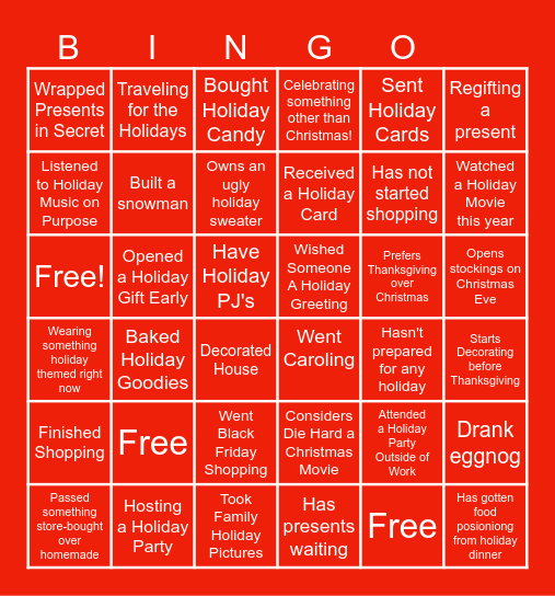 CLEARSTAR BINGO Card